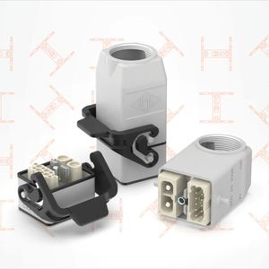 Durch die große Auswahl von Einzelmodulen der modularen Steckverbinder Mixo lassen sich Leistung, Signale, Daten, Lichtwellenleiter, Druckluft und viele weitere Verbindungen miteinander kombinieren. (Bild:  Ilme)