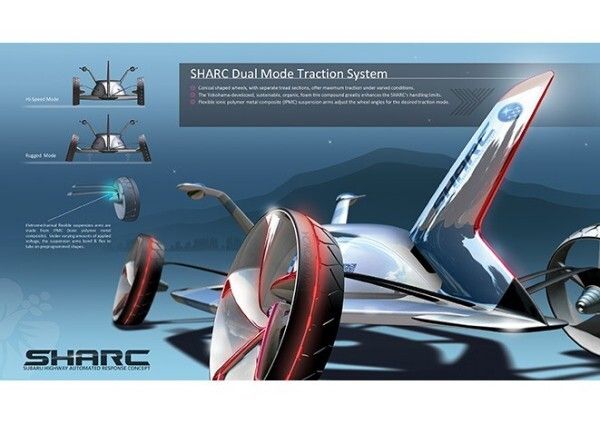 Der SHARC von Subaru: speziell für den Paradise-Highway nach Hawaii konzipiert (Bild: Subaru Research and Development, Inc.)