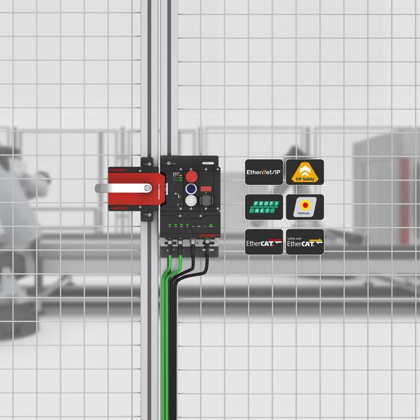 Der modulare Aufbau der MGB2 mit Standardkomponenten erlaubt massgeschneiderte und kosteneffiziente Anwendungen mit hoher Flexibilität bei Ausführung und Skalierung. Für Vielseitigkeit bei der Kommunikation sorgt das Busmodul, das Profinet, Ethercat und Ethernet unterstützt. (Bild: Euchner)