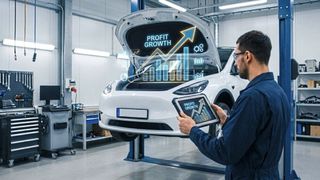 Zulieferer mit relevanter Aftermarket-Präsenz erzielen signifikant höhere EBIT- und Cash-Conversion-Raten als rein erstausrüstungsgetriebene Unternehmen. (Bild: KI-generiert)
