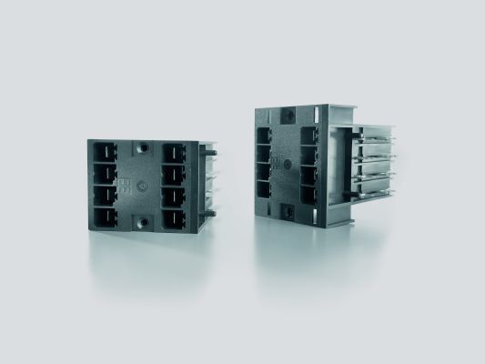 Bidl 3: Mit der Doppelstockstiftleiste lassen sich komplexe Versorgungslösungen realisieren. (Weidmüller)