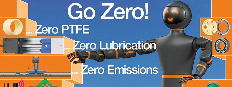 Unter dem Motto „Go Zero Lubrication“ präsentiert igus in diesem Jahr 277 schmierfreie Kunststoff-Innovationen: von PTFE-freien Werkstoffen bis hin zum humanoiden Roboter. (Bild:  Igus)