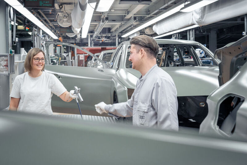 Audi erprobt aktuell flexible Arbeitszeiten für einige Beschäftigte in der Lackiererei in Ingolstadt.