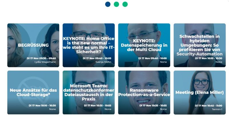Die Agenda auf einen Blick (Bild: Vogel IT-Medien)