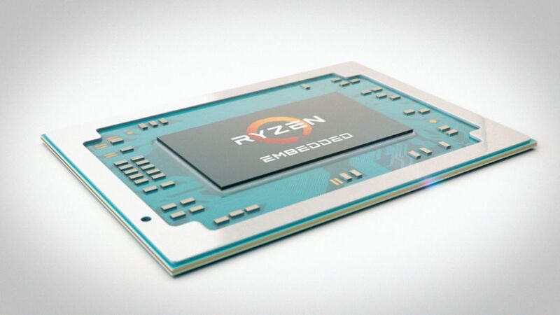 Alles drin, alles dran: AMDs neue Ryzen-Embedded-V1000-APU kombiniert die Zen-Prozessorarchitektur mit der Radeon-Vega-Grafik. (AMD)