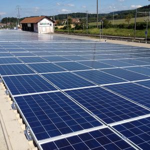 Fast unabhängig: Die Wegmüller AG kann dank der eigenen Photovoltaikanlage Exportverpackungen zu 90% mit eigenem, umweltfreundlichem Strom herstellen.