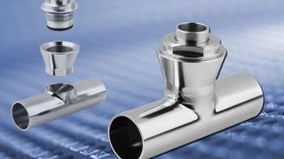 Neu beim PEKA-Adaptersystem: Einschweißmuffe für Rohrleitungen  (Bild: Jumo)