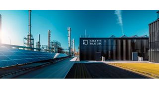 Der Hochtemperatur-Wärmespeicher von Kraftblock speichert Abwärme und soll so zu einem Teil des Energiemarktes werden. (Bild: Kraftblock / KI-generiert)