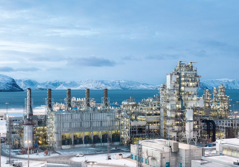 Europas größte, von Linde Engineering gebaute LNG-Anlage in Melkoya, Hammerfest, Norwegen. (Bild: Linde)