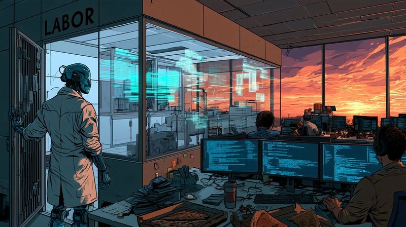 Es gibt Unterschiede zwischen optimalen Laborumgebungen und der Praxis – auch im Zusammenhang mit dem Einsatz von Coding Agents.(Bild:  Midjourney / KI-generiert)