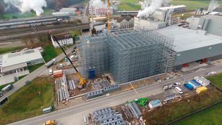 Kaufmann Systems, der jüngste Zuwachs im Portfolio der spanischen Gonvarri Material Handling, rundet dessen Portfolio im Bereich der Lagerautomatisierung ab (hier ein Baustellenfoto). (Dexion)