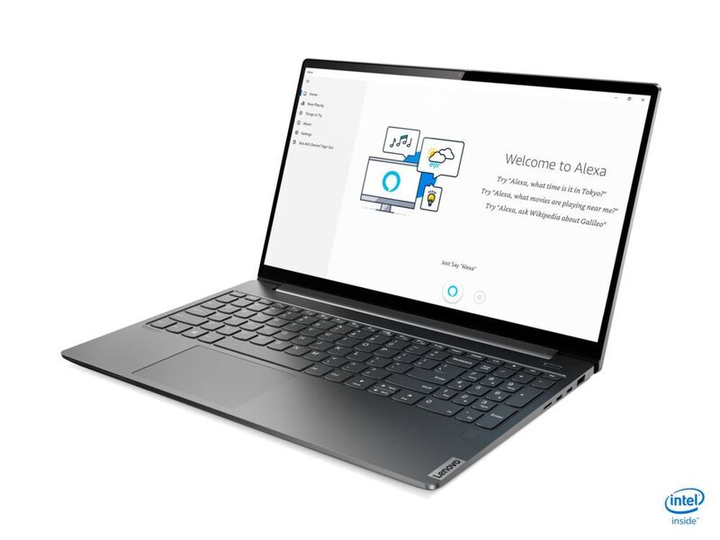 Das Clamshell-Notebook Yoga S740 hat ebenso wie die Modelle C940 und C740 Amazons Alexa integriert. Es versteht so einen umfangreichen Satz an Sprachkommandos selbst bei gesperrtem Screen. (Lenovo)