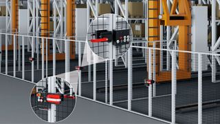 Die MGB2 von Euchner mit dem Submodul CKS2 ist für den Einsatz in großen Logistikanlagen attraktiv. (Bild: Euchner GmbH & Co. KG)