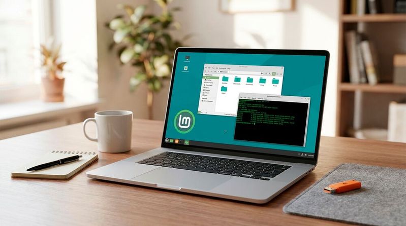 Alles, was es für den Linux-Umstieg braucht: ein USB-Stick, eine ISO-Datei der gewünschten Distribution und ein sauberer Plan. Diese Schritt-für-Schritt-Anleitung zeigt, wie der Wechsel von Windows zu Linux gelingt, ohne Daten oder Nerven zu verlieren.(Bild:  KI-generiert)