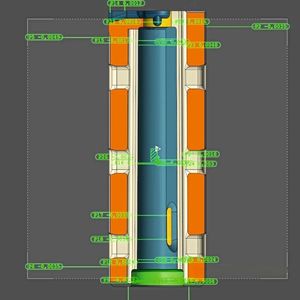 Messprotokoll eines vierstellig gegen CAD-Daten «grün» vermessenen Werkstücks.(Bild:  C. Josef Lamy GmbH)