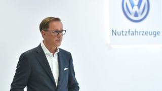 „Wir entwickeln uns vom reinen Autohersteller zum Mobilitätsanbieter“, sagt Volkswagen Nutzfahrzeuge-Chef Thomas Sedran. (Volkswagen Nutzfahrzeuge)