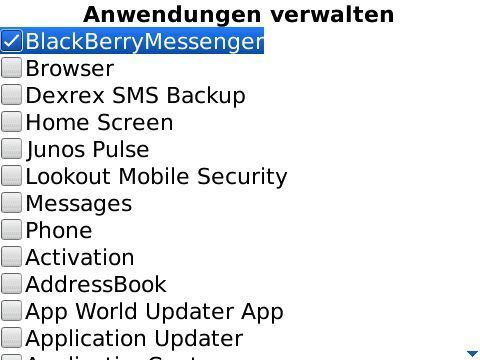 Über den Anwendungsmanager wird festgelegt, welche App gesperrt wird. (Archiv: Vogel Business Media)