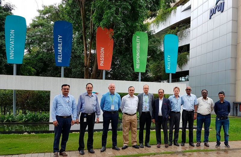 Praj and Valmet teams at the Praj office in Pune, India.  (Valmet)