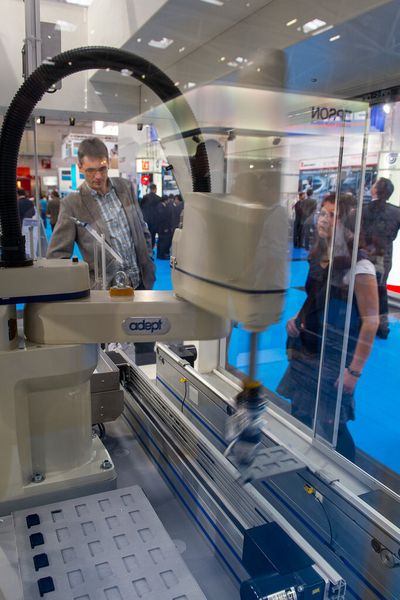 Rückblick: Impressionen von der Automatica 2012. (Bild: Messe München)