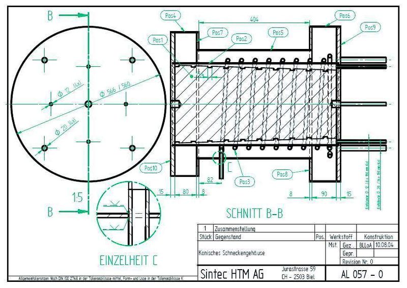 Bild 4: Prozesskapsel zum isostatischen Heißpressen des kompletten Zylinders, inklusive Flansche. Die werkstoffliche Trennung wird mit Hilfe eines Zwischenblechs gewährleistet. (Archiv: Vogel Business Media)