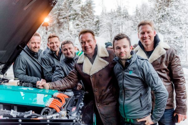 Der neue Testwagen Arnold Schwarzeneggers hat 300 km Reichweite (Kreisel Electric, Martin Pröll)