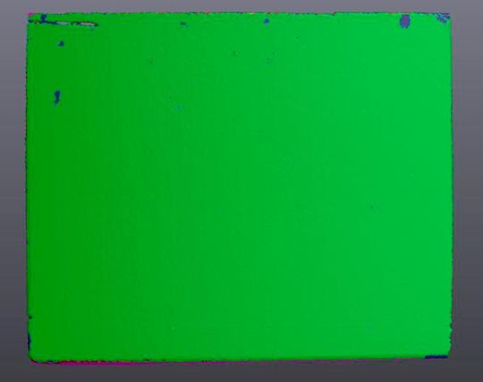 Bild 8: Scan der Werkzeugoberfläche nach 20 Autoclavzyklen zum Vergleich mit der Basismessung.(Bild:  Sabic)