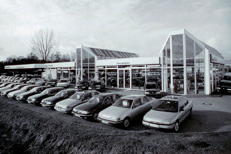 Mitte der achtziger Jahre gründete Hugo Pfohe neue Filialen in Hamburg: Den Anfang machte 1985 das Autohaus in Norderstedt. (Hugo Pfohe)
