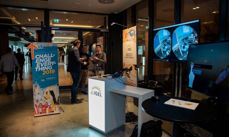 In der Ausstellungshalle der Disrupt zeigten über 20 Technologie- und Vertriebspartner ihr Lösungsportfolio. (Igel Technology)