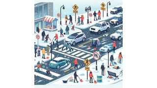 Im Winter kann Autofahren doppelt herausfordernd sein. (Bild: KI-generiert)