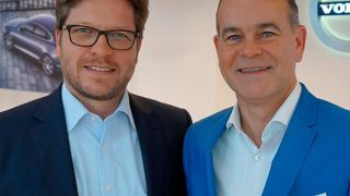 Neue Doppelspitze bei Volvo Car Financial Services: Sebastian Dumrath (li.) und Thomas Mengelkoch. (Volvo)
