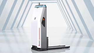 Grenzebach sagt, dass man mit der Entwicklung des autonom agierenden Gabelsystems FF1200S in Sachen Europalettentransport bei der Intralogistik neue Horizonte erreicht hat. Was das System an Vorteilen bringt, erklärt der Hersteller hier ... (Bild: Grenzebach)