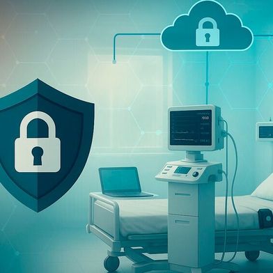 Vernetzte Medizinprodukte erweitern die Angriffsfläche, von schwacher Authentifizierung über veraltete Firmware bis hin zu Ransomware und regulatorischem Druck. (KI-generiertes Symbolbild) (Bild: GPT Image Editor / KI-generiert)