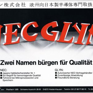Vertragspartner der ersten Stunde: GLYN startete am 02. April 1980, NEC war der erste Franchise-Partner des Distributors.(Bild:  GLYN)