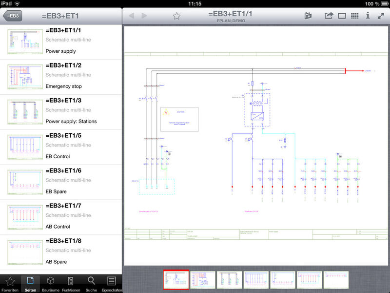 Veröffentlichte Eplan Projekte inklusive der 3D-Schaltschrankaufbauten können mit der Eplan View App direkt via iPad auf der Baustelle dokumentiert werden. (Eplan)