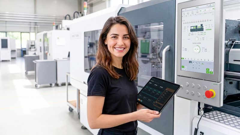 Keba und Tomorrow Things arbeiten zusammen, um Maschinen-Konnektivität, Remote Service und KI-gestützte Industrieanwendungen für Maschinenbauer und Fabriken zu vereinfachen. (Bild:  Tomorrow Things GmbH/Visualisierung, teilweise KI-generiert)