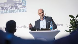 Dr. Andreas Ottofülling während der Würzburger Karosserie- und Schadenstage (WKST) 2022. (Bild: Stefan Bausewein)