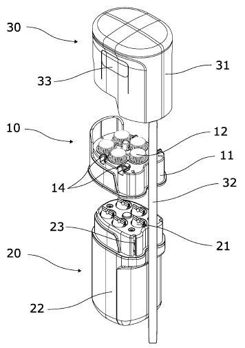 Sterileinheit und Manipulator für die robotische Chirurgie(Bild:  Avateramedical GmbH/DPMA)