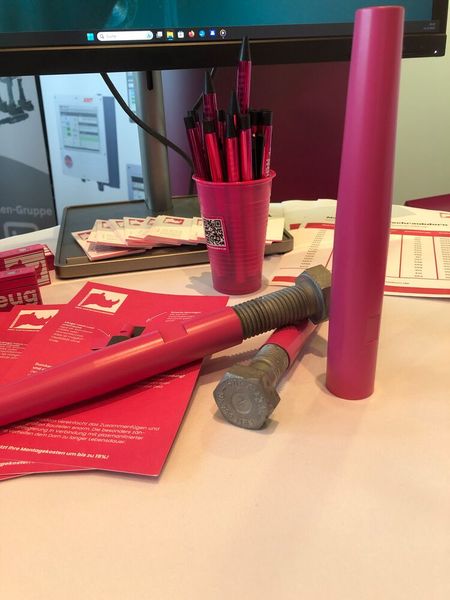 Der Aufschraubdorn soll die Montage von Stahlbauteilen erleichtern. (Bild: VCG/Juliana Pfeiffer)