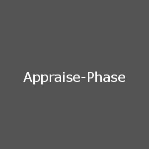 Erste Phase eines Projektes (Projektstart). Während dieser Phase wird für das Projekt das Planungskonzept, eine ±50%-Kostenschätzung sowie ein Terminplan erstellt. Zum Abschluss erfolgt ein Gate Review, in dem das Projekt sowohl technisch als auch ﬁnanziell konstruktiv hinterfragt wird. An die Appraise-Phase schließt sich die Freigabe für den Start der Select-Phase an. (PROCESS)