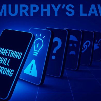 Was schiefgehen kann, geht auch schief – Murphys Gesetz bewahrheitet sich auch im Falle von Netzwerkausfällen viel zu oft. (Bild: © Pippin – stock.adobe.com / KI-generiert)