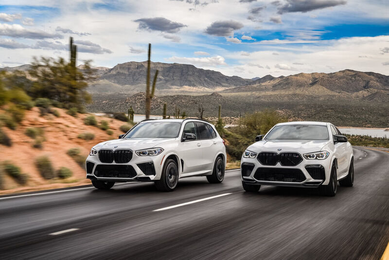 BMW schickt die Powervarianten von X5 und X6 ins Rennen. (BMW)