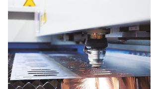 Mit den Laserschneidmaschinen wie dem Laser-Jet lassen sich Bleche bis zu 8 mm so sauber schneiden, dass keine Nachbearbeitung nötig ist.  Bild: Knuth Werkzeugmaschinen (Archiv: Vogel Business Media)