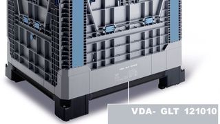 Der Großladungsträger VDA-GLT 121010 wurde in Zusammenarbeit des Behälterspezialisten Utz des des Verbandes der Automobilindustrie (VDA) entwickelt. Bild: Utz (Archiv: Vogel Business Media)