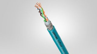 Das ist ein Kabel von Lapp. Es handelt sich um das Produkt Etherline FD P Cat.5e für das industrielle Ethernet. Ein biobasiertes thermoplastisches Polyurethan (TPU) der BASF macht daraus auch noch eine nachhaltige Verbindungsmöglichkeit. (Bild: Lapp)