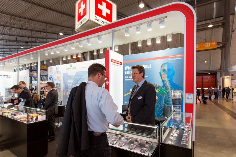 Der Swiss Pavilion auf der Medtec Europe. (Jonas Frey, Medical Cluster)