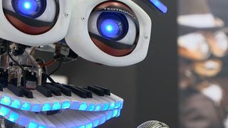 Ein Roboter macht Musik - oder wie kreativ ist KI? (Bild: Tom Frohn)