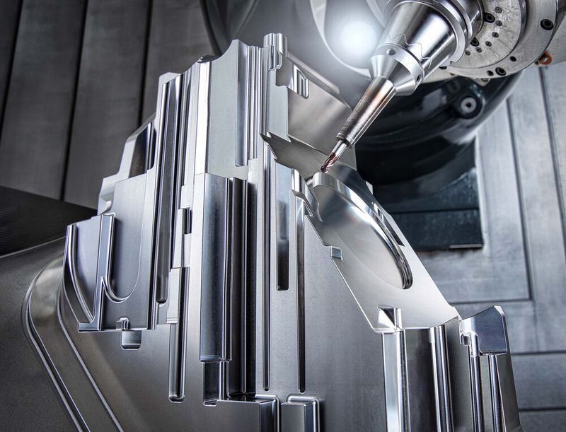 The headlamp lens mould machined with various different types of Horn end mill.
