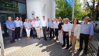 Die Geschäftsführer des Landesverbands Hessen und seiner Innungen und Bildungseinrichtungen (Bild: Zietz - VCG)