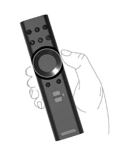 Die Fernbedienung des X10-4K nimmt die Designsprache des Projektors auf. (Viewsonic)