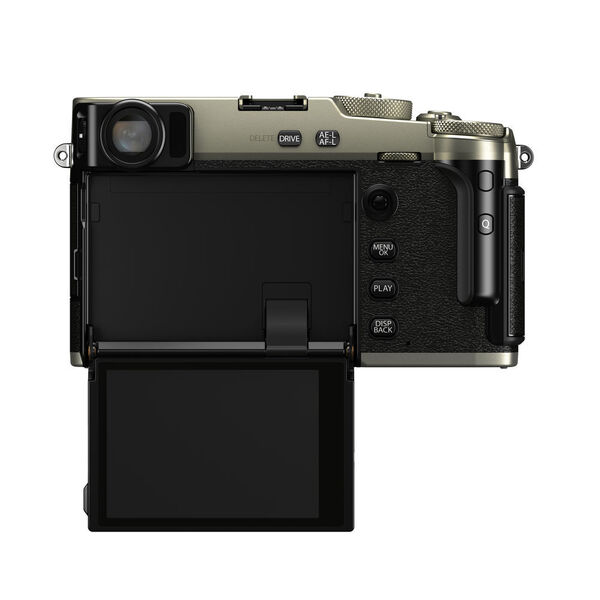 Das LCD der X-Pro3 hat eine Auflösung von 1,62 MP und lässt sich um etwa 180 Grad nach unten ausklappen. (Fujifilm)